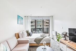 Central Studio + Private Balcony!