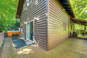 Hot Tub & Fire Pit: Cozy Cabin in Maggie Valley