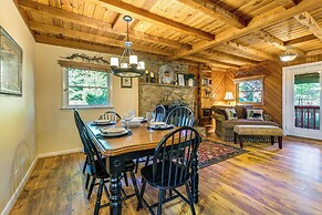 Hot Tub & Fire Pit: Cozy Cabin in Maggie Valley