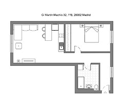 M Mma321b Acogedor Apartamento de un Dormitorio