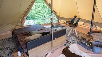 Beautiful Safari Tent in Twijzel With Terrace