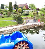 Roomy Apartment in Lichtenhain With Pond