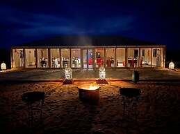 private tent with bathroom