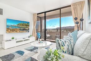 Diamond Head View with King Bed and Double Bed and Parking