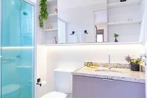 Estudio Pinheiros com piscina e academia