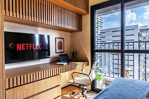 Estudio piscina e AC prox ao Ibirapuera