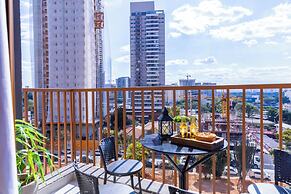 Apt 2 quartos com AC e academia Butantã