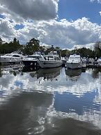 Riverside Boat Retreat on the River Thames