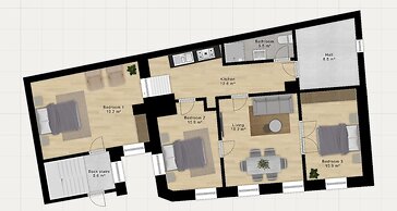 Sanders Tivoli 2, Spacious 3 Bedroom Near Tivoli