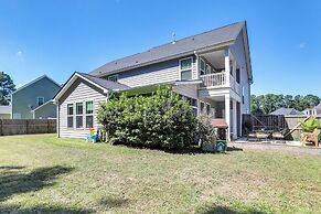 Media Room & Yard: Modern Moncks Corner Home