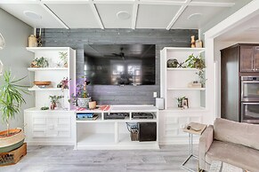 Media Room & Yard: Modern Moncks Corner Home
