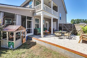 Media Room & Yard: Modern Moncks Corner Home