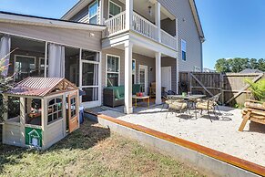 Media Room & Yard: Modern Moncks Corner Home