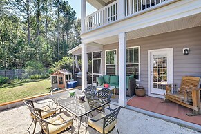 Media Room & Yard: Modern Moncks Corner Home