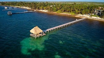 Beachfront Villa With Long Private Pier and Pool