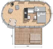 Wellness Lodge With Sauna and Wonderful Views