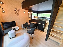 Modern, Wooden Chalet With Wood Burning Stove, in the Forest