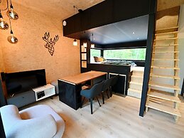 Modern, Wooden Chalet With Wood Burning Stove, in the Forest