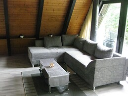 Wooden Bungalow With a Terrace, in a Wooded Area