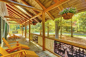 Private Deck & Fire Pit: Adirondack Family Home