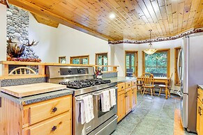 Private Deck & Fire Pit: Adirondack Family Home