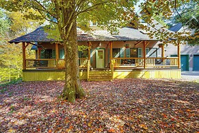 Private Deck & Fire Pit: Adirondack Family Home