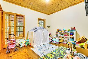 Private Deck & Fire Pit: Adirondack Family Home