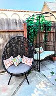 Coast PalmTree Yard 2BR Block from Beach