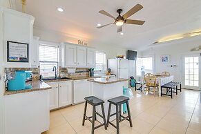 Walk to Beach: Water-view Freeport Home!