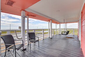 Walk to Beach: Water-view Freeport Home!