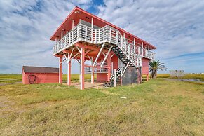Walk to Beach: Water-view Freeport Home!