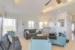 Walk to Beach: Water-view Freeport Home!