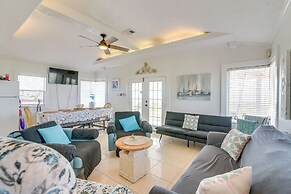 Walk to Beach: Water-view Freeport Home!