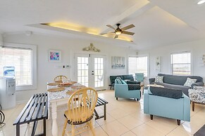 Walk to Beach: Water-view Freeport Home!