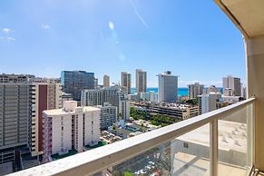 Ocean and City Views at Island Colony Near Waikiki Beach
