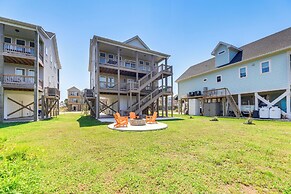 Marsh Views & Fire Pit: North Topsail Beach Home