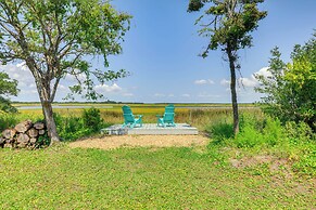 Marsh Views & Fire Pit: North Topsail Beach Home