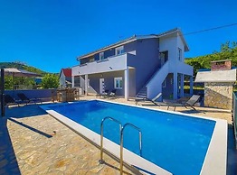 Hillside Villa in Trogir With Pool, Terrace, and Stunning City View