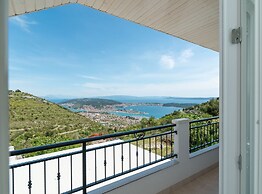 Hillside Villa in Trogir With Pool, Terrace, and Stunning City View