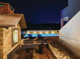 Hillside Villa in Trogir With Pool, Terrace, and Stunning City View