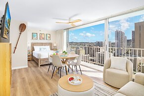 Pacific Monarch Condos Near Waikiki Beach w/ City View & Partial Ocean