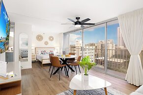 Pacific Monarch Condos Near Waikiki Beach w/ City View & Partial Ocean