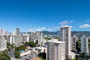 Pacific Monarch Condos Near Waikiki Beach w/ City View & Partial Ocean