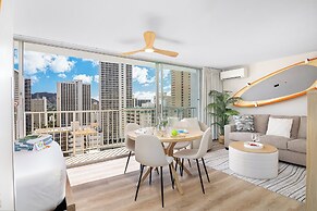 Pacific Monarch Condos Near Waikiki Beach w/ City View & Partial Ocean
