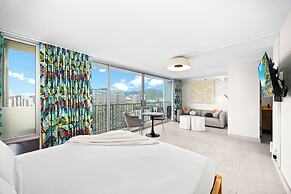 Pacific Monarch Condos Near Waikiki Beach w/ City View & Partial Ocean