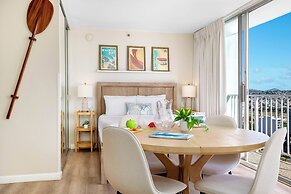 Pacific Monarch Condos Near Waikiki Beach w/ City View & Partial Ocean
