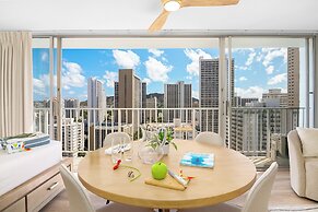 Pacific Monarch Condos Near Waikiki Beach w/ City View & Partial Ocean