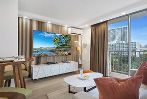 Pacific Monarch Condos Near Waikiki Beach w/ City View & Partial Ocean