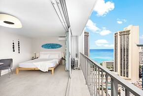 Pacific Monarch Condos Near Waikiki Beach w/ City View & Partial Ocean