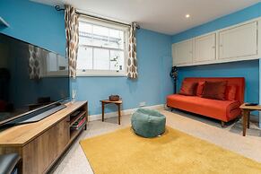 Host Stay Blue Hues on Over Street